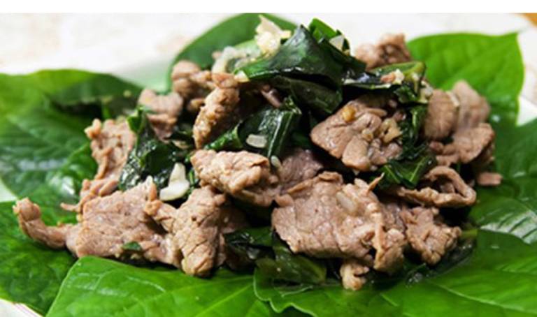 Chữa bệnh tổ đỉa bằng món ăn từ lá lốt