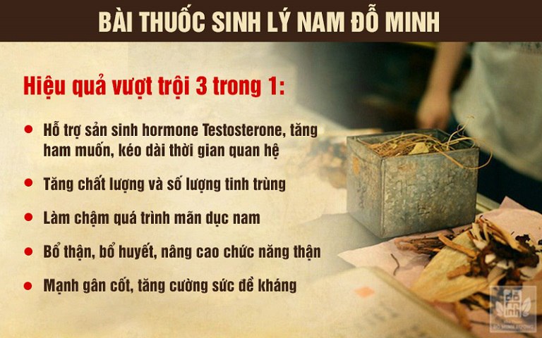 Hiệu quả vượt trội của bài thuốc Sinh lý nam Đỗ Minh chữa rối loạn cương dương