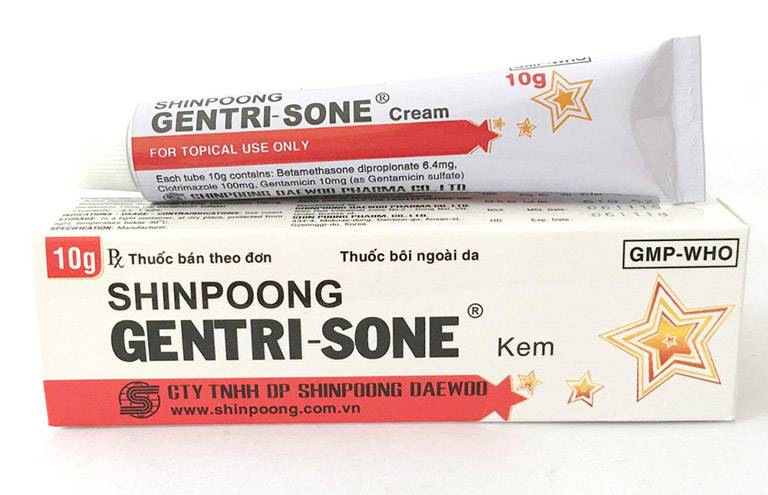 Thuốc bôi trị nấm da Gentrisone