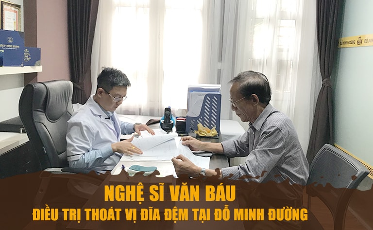 Nghệ sĩ Văn Báu tin tưởng sử dụng bài thuốc Đỗ Minh thoát vị khang và điều trị thành công