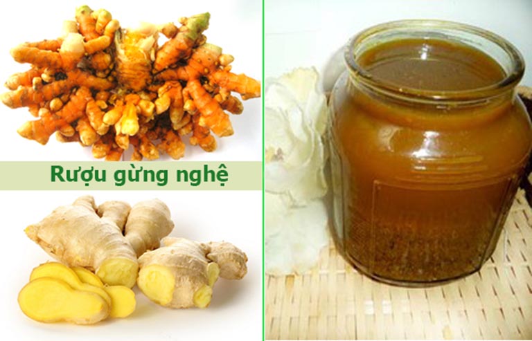 cách dùng rượu gừng nghệ sau sinh