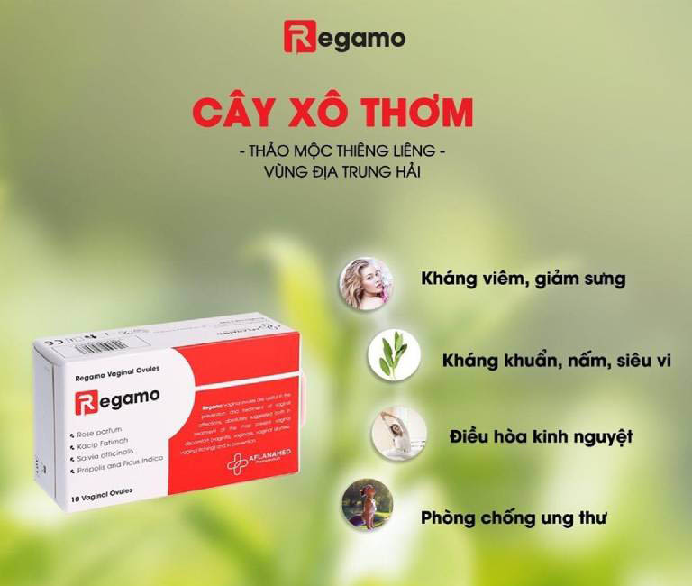 Viên đặt Regamo giúp làm hồng và se khít âm đạo