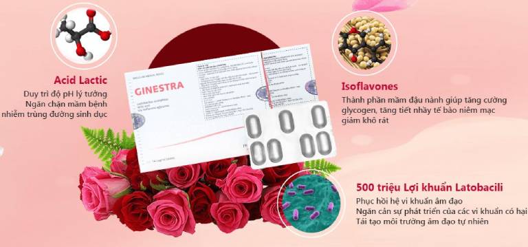 Viên đặt làm hồng và se khít vùng kín Ginestra