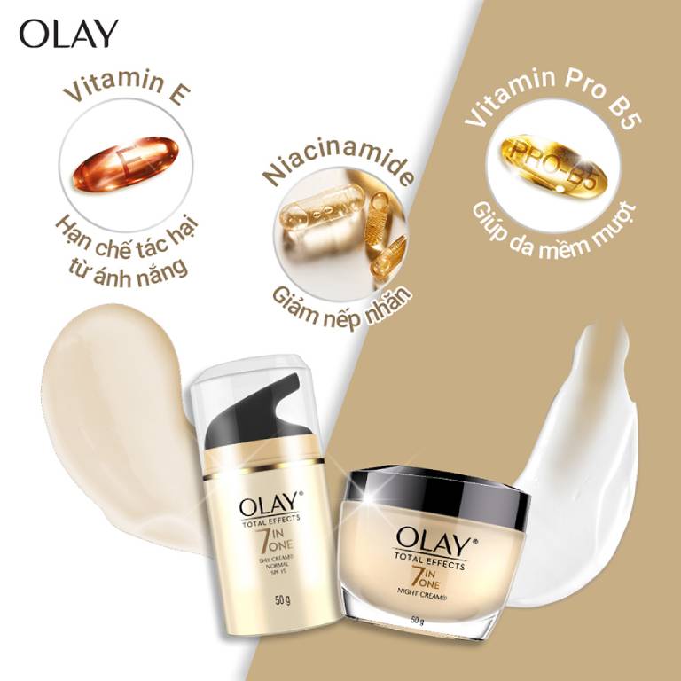 Kem dưỡng trắng da Olay Total Effects
