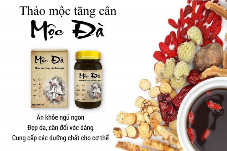 Viên uống thảo dược Mộc Đà hỗ trợ tăng cân