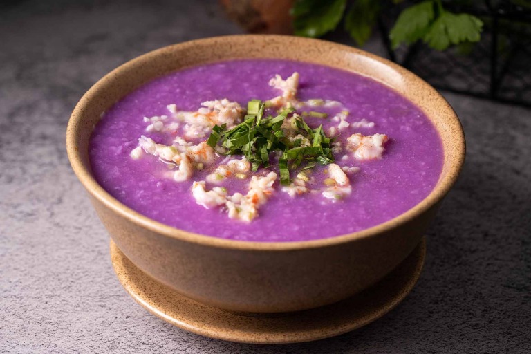 Canh khoai tím - Những món ăn trị vảy nến giúp ngăn ngừa và cải thiện bệnh