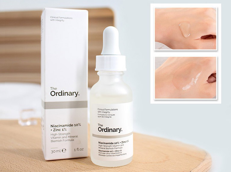 The Ordinary Niacinamide 10% + Zinc 1% trị thâm mụn