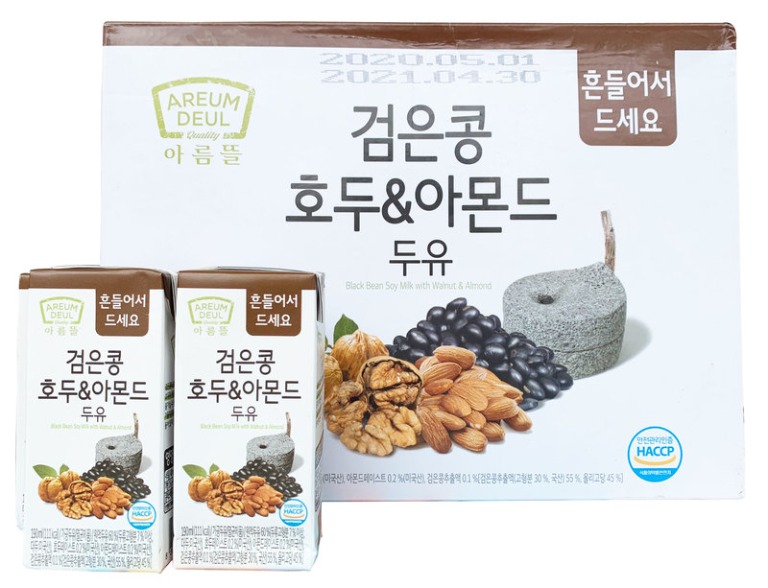 Sữa óc chó hạnh nhân đậu đen Areum Deul