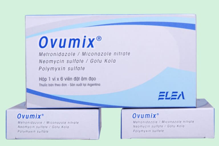 Thuốc đặt viêm âm đạo trị nấm Ovumix