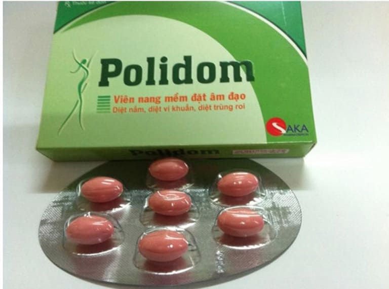 Thuốc đặt âm đạo trị nấm Polidom 