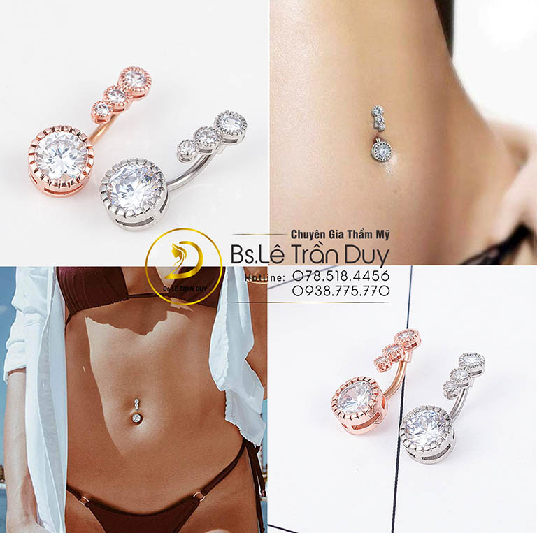 Cần chăm sóc và vệ sinh cẩn thận khi xỏ khuyên rốn