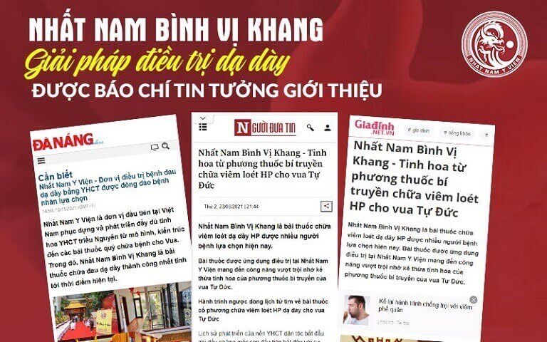 Báo chí đăng tải bài thuốc Nhất Nam Bình Vị Khang