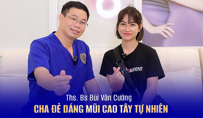 Bác sĩ bùi văn cường nâng mũi cao tây tự nhiên